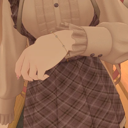 【期間限定無料】パールブレスレット【VRChat想定】