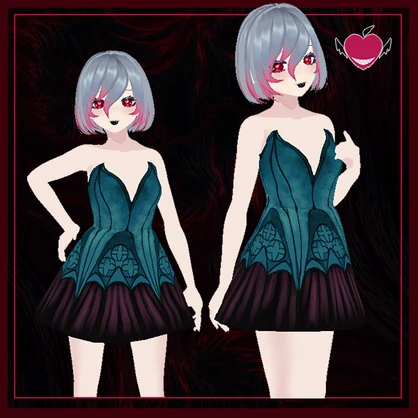 【VRoidテクスチャ】- Cathedral Dress Set