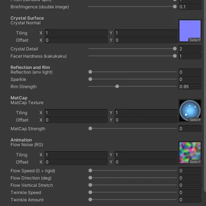 【VRChat対応】AuroraCrystal Glass Shader