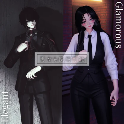 【Costume Collection】スーツポーズ集（合計35個）