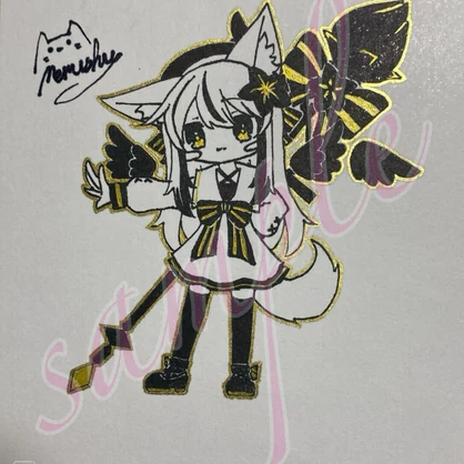 直筆色紙　ちっちゃいネメシス