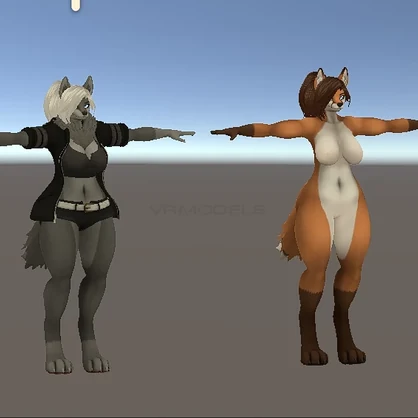 Ghostly Female Canines [Wolf/Fox] NSFW