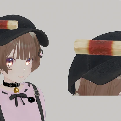 【無料】ぷにぷにチクワのヘアアクセ【booth開設記念】
