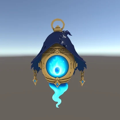【VRChat向け】浮遊ランタン使い魔「Yakoto_LanternGhost」