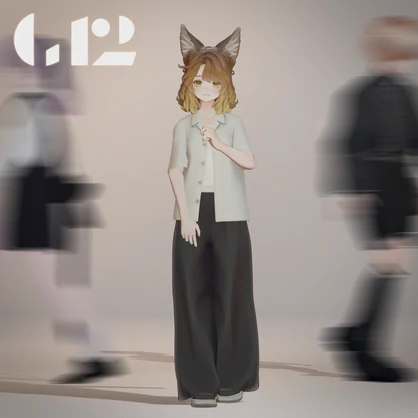 【VRChat】Check Sheer Shirt ＆ Slacks【Marycia対応】