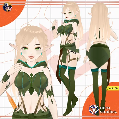 HALLOWEEN VROID MODELS, VAMPIRE GIRL, SEXY FAIRY, DEMON SUCCUBUS HORNED, ELF ELEGANT GOTHIC BLACK DRESS, DARK, VAMPIRE GOTHIC BLONDE GIRL / ハロウィンセット ハロウィン 吸血鬼 女の子 セクシー 妖精 悪魔 角のある ゴシック 黒 ドレス