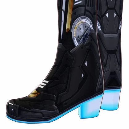 VRoid用 4*5色展開 サイバータクティカルロングブーツ - Cyber Tactical Long Boots 4*5Colors