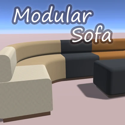 【VRChat / PCVR】【FREE】 Modular Sofa