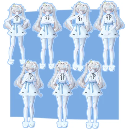 【無料版あり】デスクトップでもVRみたいなポーズがしたい！なpose set 【50種類+】