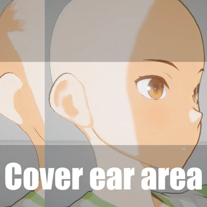 【#VRoid】 汎用顔の影テクスチャ Face shadow SDF Texture Supports all VRoid characters