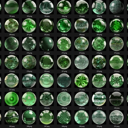 300+ Emerald Green Matcaps 💚 CC0 商用利用可 💚 Pixel Place 💚