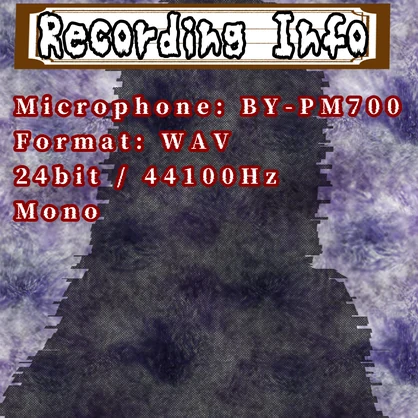 Japanese Horror Voice Pack【ホラーゲーム・TRPG用ボイス素材】ホラー演出ボイス素材集｜笑い声・囁き・泣き声・童謡（全48種／加工済み＋無加工）