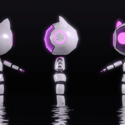 [Original 3D Model] M1N1 Cute Neko Bot Avatar