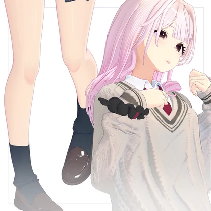 【ラビ先輩】ギャルゲ風♥テクスチャ/RabbiSenpai GalgeStyle texture #ギャルゲ風肌テクスチャ