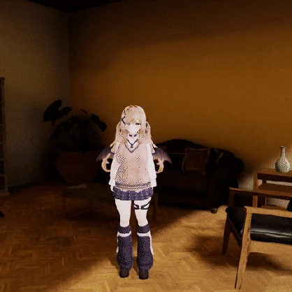 【VRChatワールド】アニメ背景の塗りに変える「ハイケイガ」ベタ影・輪郭線・空気遠近【PC/Quest】