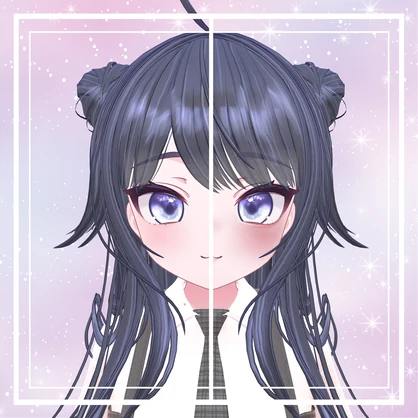 簡単導入☆キラキラ光る☆ラメ入りふんわりメイク　ショコラver　メイクテクスチャ　◇Makeup unitypakage◇