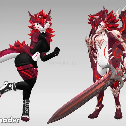 Spyke the Noctodrax (Vrchat Avatar, Face Tracking and Quest)