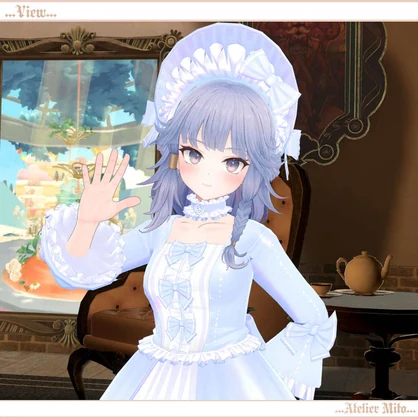 着せ替え洋服『ロココドレス』スキニング済み「まるぼでぃ対応」