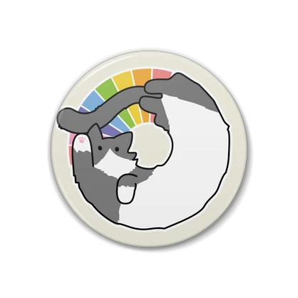 VRChat Group「LGBTQIAs」ロゴ缶バッジ