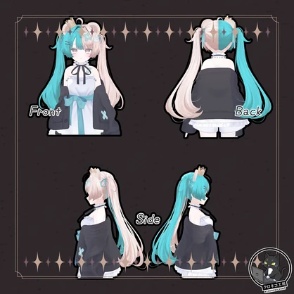 【ミルフィ Milfy　専用テクスチャ】K式　ヘアテクスチャ