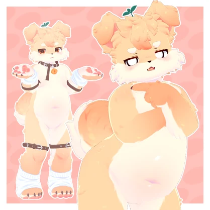【オリジナル3Dモデル】Puruwuff【VRChat/VRM対応・ケモノ】