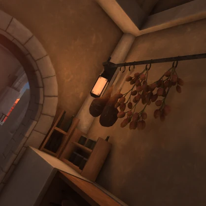 レトロスタイルな石の家【VRChat想定ワールドモデル】