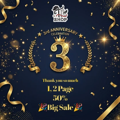 🎉50% Big Sale🎉3rd ANNIVERSARY CELEBRATION