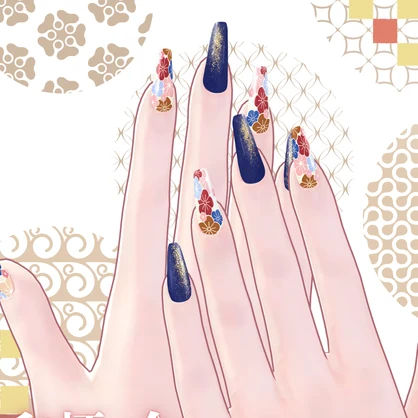 E_NAIL 専用マテリアル[和柄　桜］