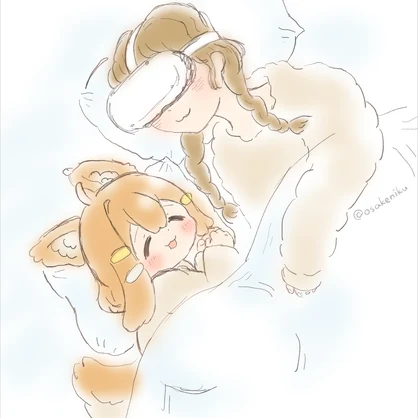 イラスト本PDF「まめすろ」まめひなたちゃんのスローライフ