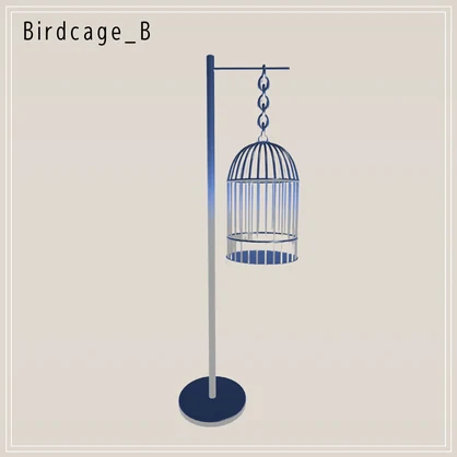 【VRChat想定】鳥かご（3色）