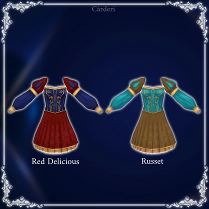 Apple Princess: Dresses || .png & .vroidcustomitem || (Cárderi)