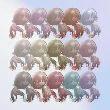 【5アバター対応🎀】tulip Hair【VRChat】