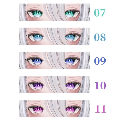 【MUMUS対応】Crystal Eye Texture 【11Color＋4Color】