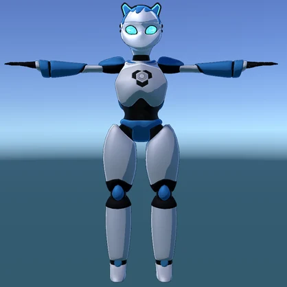 (Original 3D Model) RK-02 Security Robot | VRChat Avatar