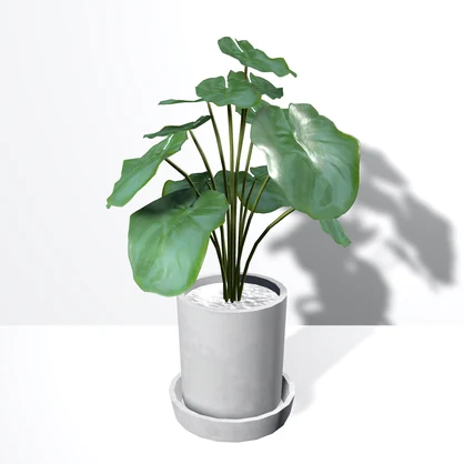 【3Dモデル】ミニ観葉植物 3点セット