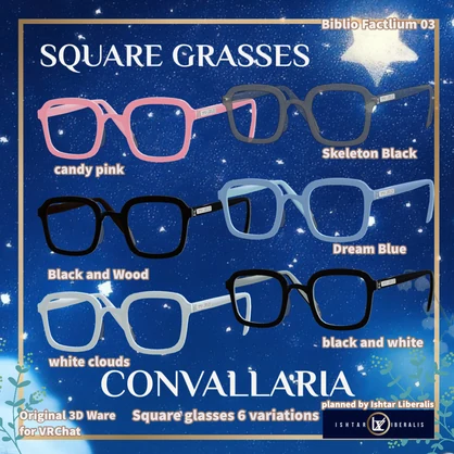 スクェア眼鏡/SQUARE GLASSES（CONVALLARIA）