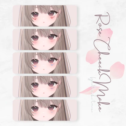 輝夜ローズほっぺチークメイク🌹&ピュア表情ブレンドシェイプ【-kaguya-対応】