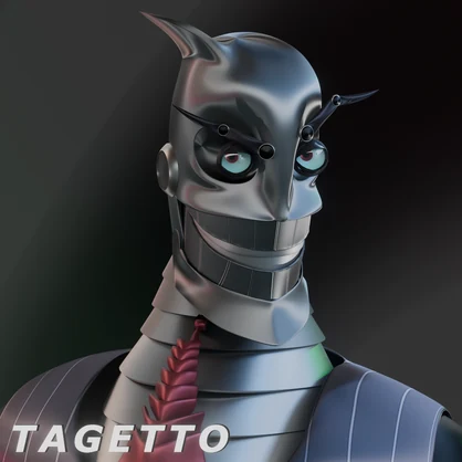Phony Toni Robot - Rigged Blender 3D Model