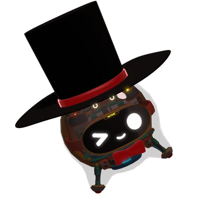 【VRChat】スケルトロイド対応 紳士な帽子と蝶ネクタイ