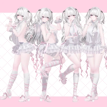 【無料版あり】4ngel cat pose set 1