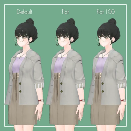 【VRChat】Lowtus専用 Jacket Set（MA対応）