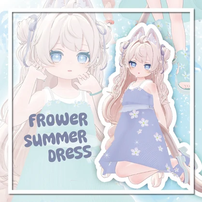 （セール！販売開始記念）（ぽわり対応）FrowerSummerDress
