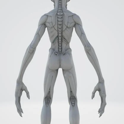 宇宙人の3Dモデル