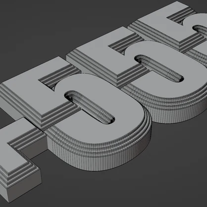 【開運】上乗せ+555【3Dプリント出力可能】 | 3D Model