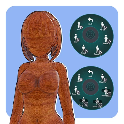 【VRChat想定】NUVIA-01｜サイバーパンクアンドロイド オリジナル3Dモデル｜PC/Quest対応