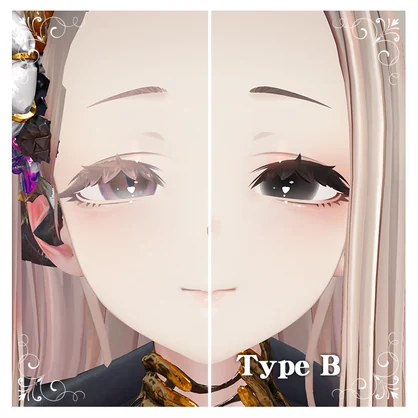 【ミダリス専用】Black Make & Eye【Texture】