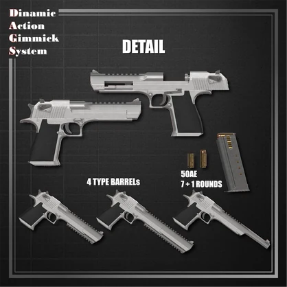 【ModularAvatar対応】VRChat想定 Avatars3.0向けギミック「DAGsHG No.04 EG50 Verdict」【銃／拳銃／ハンドガン／ハンドキャノン】
