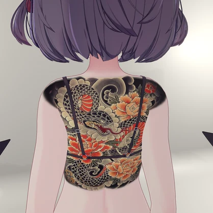 Snake back tattoo for 16 avatars