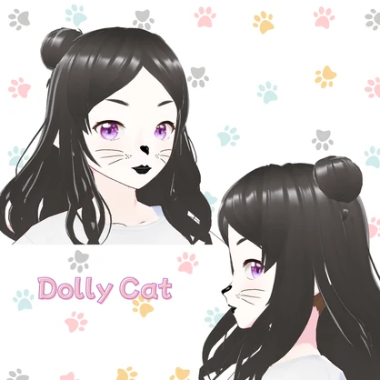 【VRChat/VRoid】🐱猫肌のテクスチャ🐈‍⬛🐈/Cat-Themed Face Paint Set