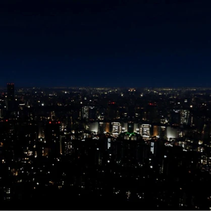 【3D環境・ワールド】タワマンから見た夜景Skyboxマテリアル unityパッケージ